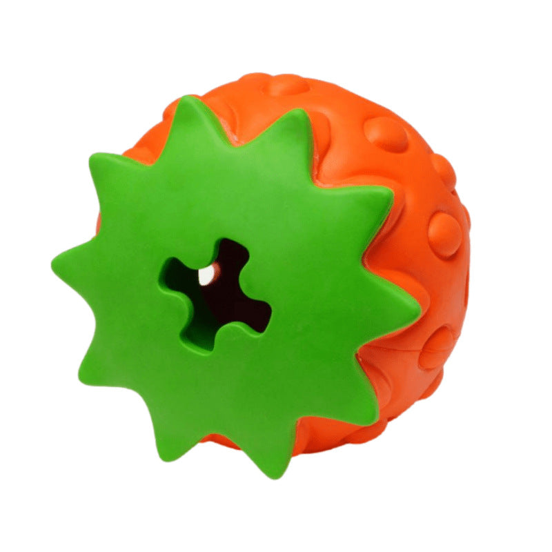 StrawBite Rubber Chew Toy — Dental Fun for Happy Dogs