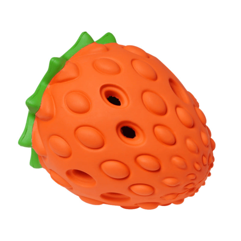 StrawBite Rubber Chew Toy — Dental Fun for Happy Dogs