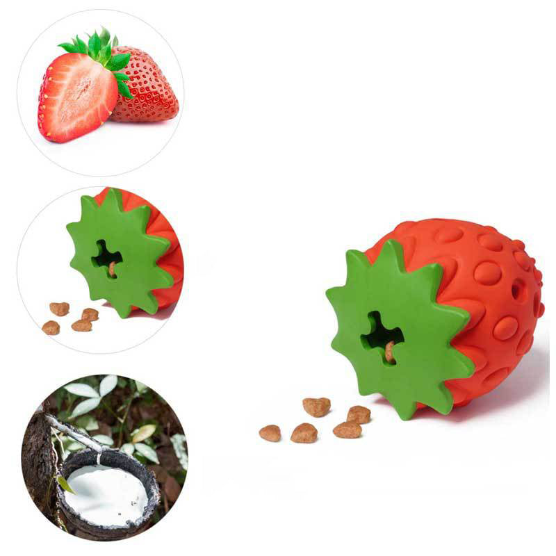 StrawBite Rubber Chew Toy — Dental Fun for Happy Dogs
