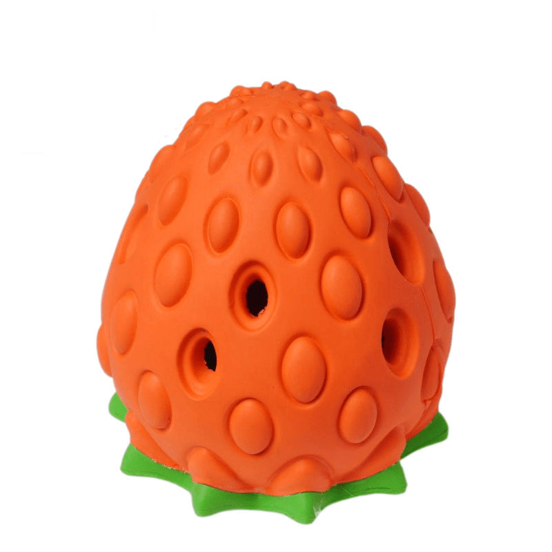 StrawBite Rubber Chew Toy — Dental Fun for Happy Dogs